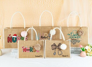 Borsa Portavino In Lino Per Infermieri | Regalo Di Laurea Per Studenti Infermieristica | Simpatica E Riutilizzabile