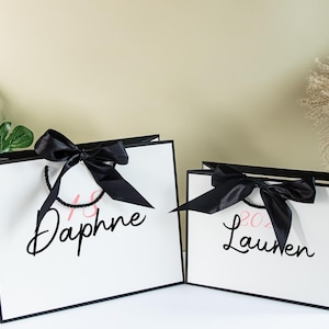 Custom Birthday Gift Bag, Send Birthday Card, Name, Age, Year of Birth