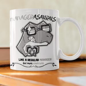Funny Manager Coffee Mug: Sarcastic Office Gift, Corporate Humor
