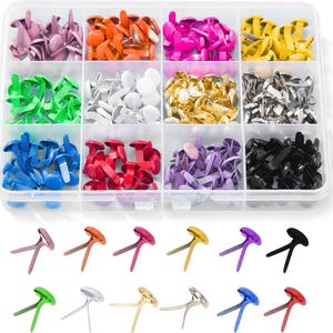 180-delige gekleurde metalen braden, papieren bevestigingsmiddelen voor scrapbooking