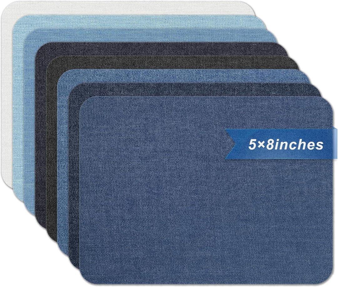 Denim Iron on Patches, Jeans Repair Kit, Eight Colors (5x8 Inches) - Etsy