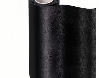 Self Adhesive Black Leather Repair Tape, 17x79 Inch Faux Leather Patch