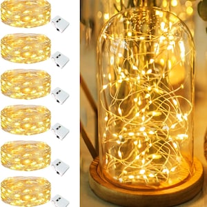 Fairy Lights 6 Pack – 7ft 20 LED Battery Operated Twinkle Lights