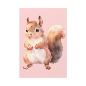 Baby Squirel Nursery Art