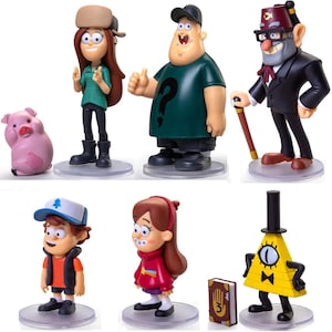 Gravity Falls Figurine, Toy, Cartoon Character, Original, Set 6 pc.