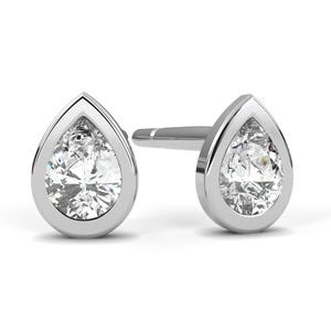0,27 ct Birnen-Lab-gewachsene Diamant-Ohrringe | Nachhaltige Diamanten | Konfliktfreie Ohrstecker | 14K Gold Silber | Eco-Friendly Schmuck Geschenk für sie