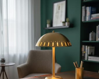1950s Italian Aged Brass Plug in Table Lamp for Home Decor