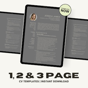 Beautiful CV Template – Resume for Word – Clean, Simple Design, Eye Catching