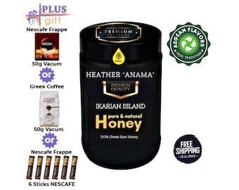 Miele di erica di Ikaria: miele grezzo di Anama dall'isola di Ikaria, Grecia 500 gr