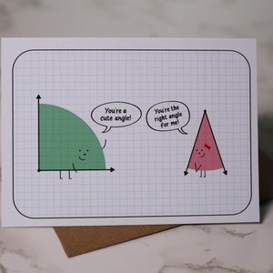 Math Joke Greeting Card - Cute and Funny - Nerdy Valentine Pun Love Note