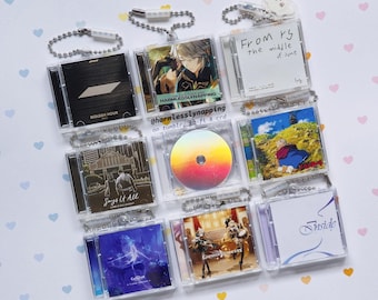 Custom NFC Mini CD Keychain [by @harmlesslynapping] | Personalized gift for music lovers | Made to order | One of a kind
