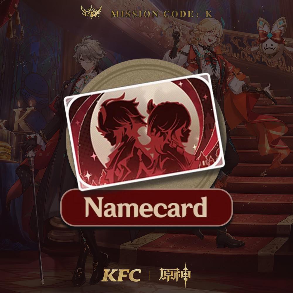 Genshin X Taiwan Family Mart Collab Alhaitham And Kaveh Namecard - Foto 11