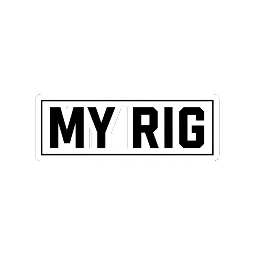 Car Stickers Rigs MY RIG Vinyl Decal | off Road Car Sticker for Trucks and Jeeps | Garage ...