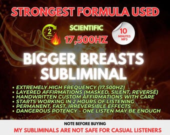 Audio subliminal para aumentar el tamaño de los senos, elimina bloqueos, resultados rápidos, transformación corporal de belleza
