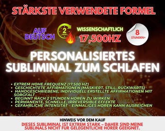 Personalisiertes Subliminal-Audio 8h | Individuelle Affirmationen für dein Unterbewusstsein | Manifestation & Selbstbewusstsein | Deutsch