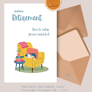 Carte de départ à la retraite imprimable | Carte humoristique pour amoureux des animaux | Format A4 pliable en A5 et PDF 5x7 | Adieu numérique | Carte | Cadeau pour collègue | Téléchargement instantané