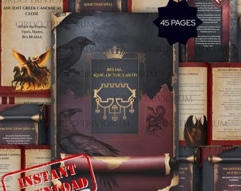 King Belial Grimoire: Demonology Book of Shadows (pdf-download)
