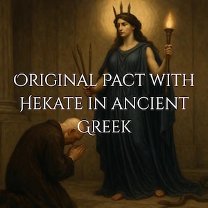 Pact With Hecate  Εκάτη Hekate For Witchcraft Power, Original Ancient Greek Magick Communication, Wisdom, Protection, Intuition, Crossroads