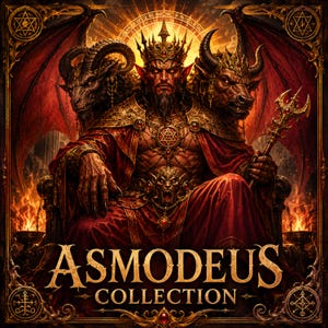 Asmodeus Demon Collection | King Asmodeus, Asmoday, Ars Goetia & Demonology Books | Asmodeus Sigil, Infernal Occult, Goetia PDF Library