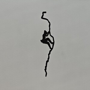 Wall decoration to hang - Climbing - Sports and nature - Industrial style - Laser cut - Made in France