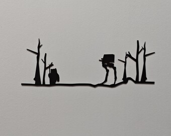 Decoración de pared - Star Wars Episodio VI - El Retorno del Jedi - Estilo industrial - Corte láser - Fabricado en Francia