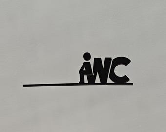 Wall decoration to hang - Restroom signage - Industrial style - Laser cut - Made in France