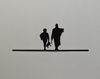 Wall decoration to hang - Léon - Industrial style - Laser cut - Made in France