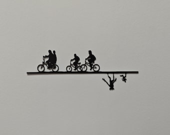 Wall decoration to hang - Stranger Things - Industrial style - Laser cut - Made in France