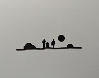 Wall decoration - Star Wars Episode IV - A New Hope - Industrial style - Laser cut - Made in France