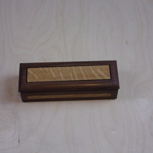 Pencil Box made of Walnut  Jewelry Box Watch Box Wood Keepsake Box Handmaid .