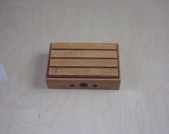 Handcrafted works of Art with a functional flair. Wooden trinket or keepsake box.