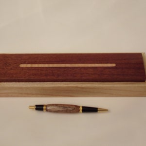 Hickory with Mahogany Top Incense Box Small wooden box