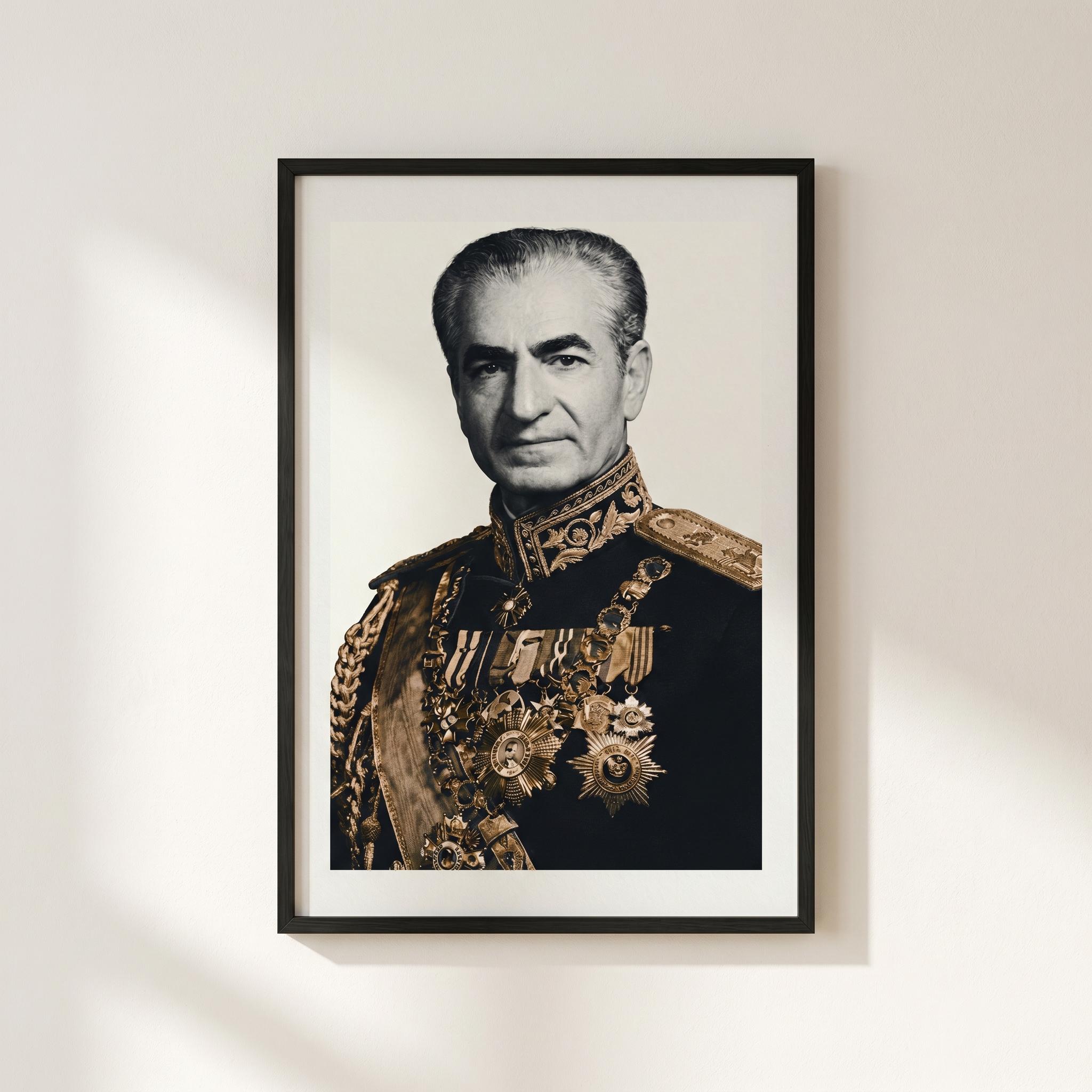 モハンマド・レザー・パフラヴィーの肖像画 | イラン国王の版画 | 現代