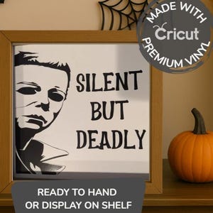 Michael Myers Horror Sign: Silent but Deadly Halloween Decor
