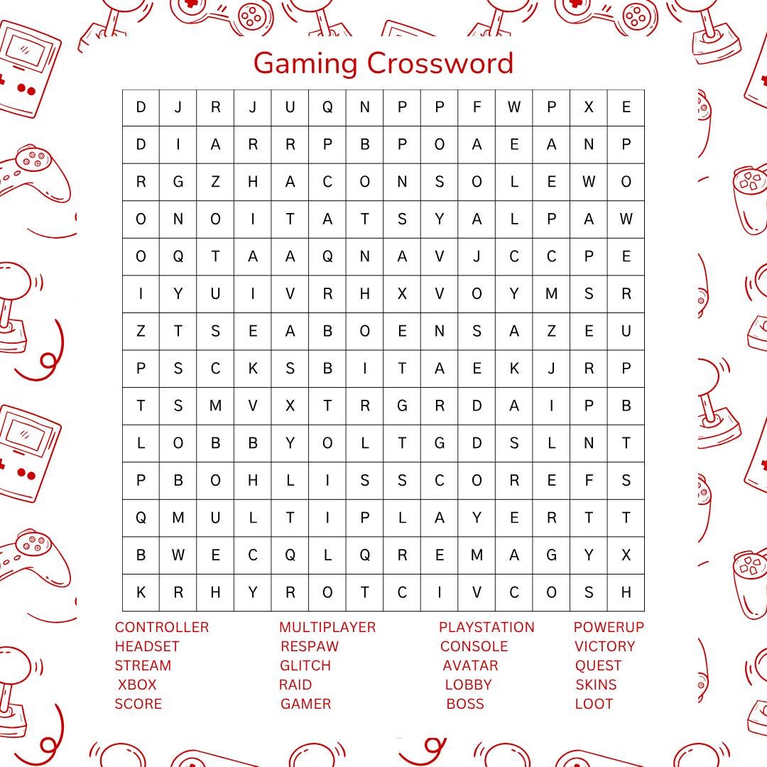 Personalized Word Search Puzzle: Custom Printable PDF - Etsy