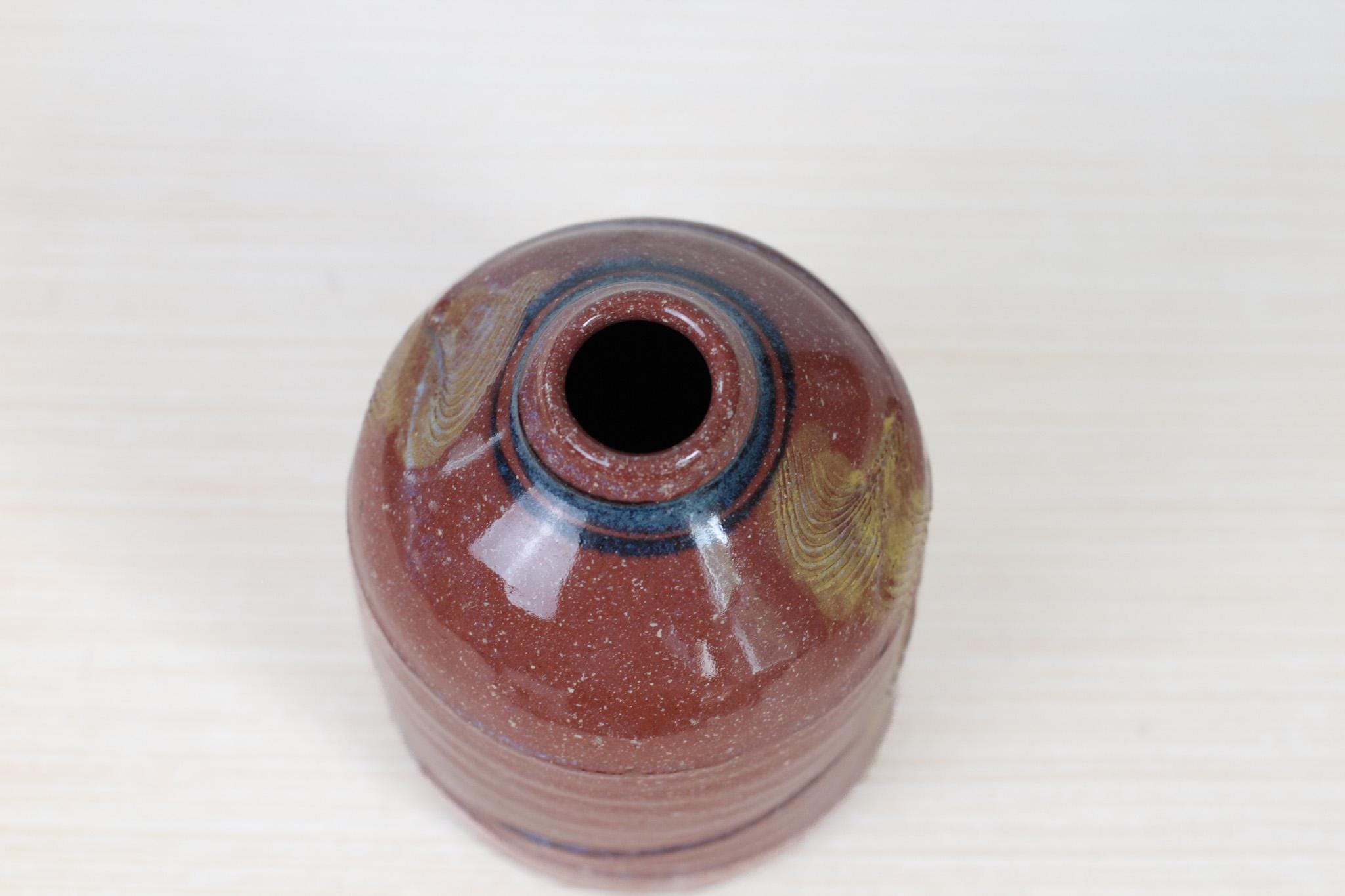 Vintage Studio Pottery Bud Vase in Red Stoneware Clay, Signed by Maker ...