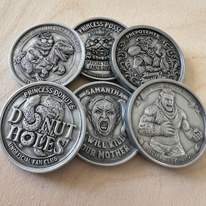 Dungeon Crawler Carl Themed Coins - Metal - Customizable - Handcrafted