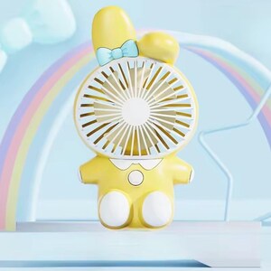 Mini ventilador portátil USB con forma de animal: recargable, silencioso, ideal para estudiantes y oficina.