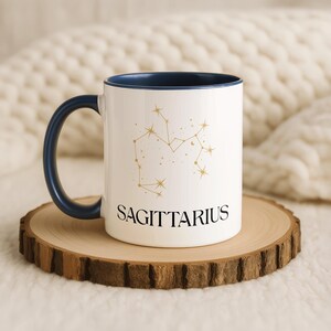 Sagittarius Birthday Mug, Sagittarius Zodiac Gift, Custom Sagittarius Mug, Astrology Mug, Horoscope Mug,Astrology Mug, Gift For Her image 3