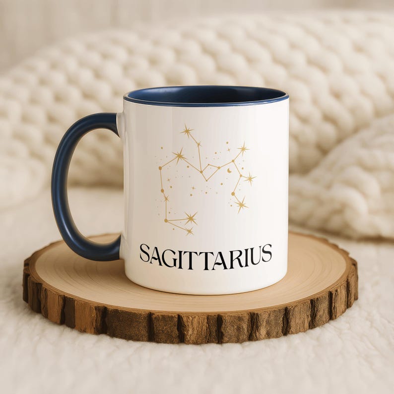 Sagittarius Birthday Mug, Sagittarius Zodiac Gift, Custom Sagittarius Mug, Astrology Mug, Horoscope Mug,Astrology Mug, Gift For Her image 3