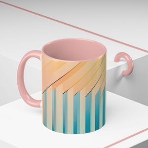 Colorful Striped Coffee Mug - Perfect for Home, Office, Gifts, Birthdays, and Celebrations
