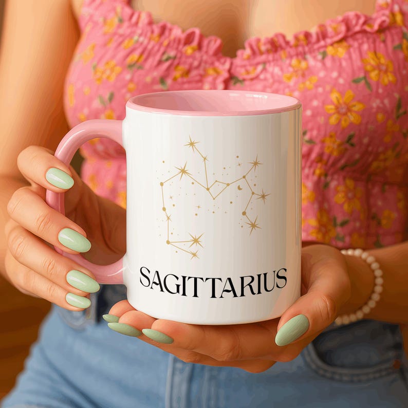 Sagittarius Birthday Mug, Sagittarius Zodiac Gift, Custom Sagittarius Mug, Astrology Mug, Horoscope Mug,Astrology Mug, Gift For Her image 4