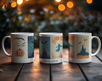 Spooky Season Ceramic Mug – Halloween Coffee Cup, Cozy Fall Drinkware, Witch Lovers Gift, Spooky Aesthetic Mug