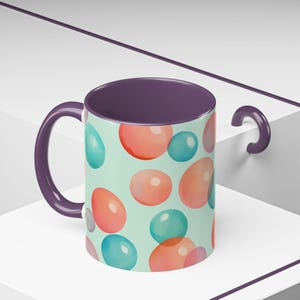 Colorful Bubble Accent Coffee Mug - Vibrant Drinkware for Home, Gifts, Kitchen Decor, Unique Present, Colorful Mugs