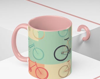 Vintage Fahrrad-Kaffeetasse, lustiges Fahrrad-Liebhaber-Geschenk, niedliches Radsport-Dekor, Fahrrad-Enthusiasten-Becher, ideal für Geburtstage, Jubiläen