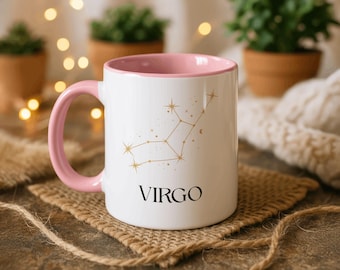 Virgo Birthday Mug, Virgo Zodiac Gift, Custom Virgo Mug, Horoscope Mug, Astrology Mug, Birthday Gift for Her, Virgo Mug