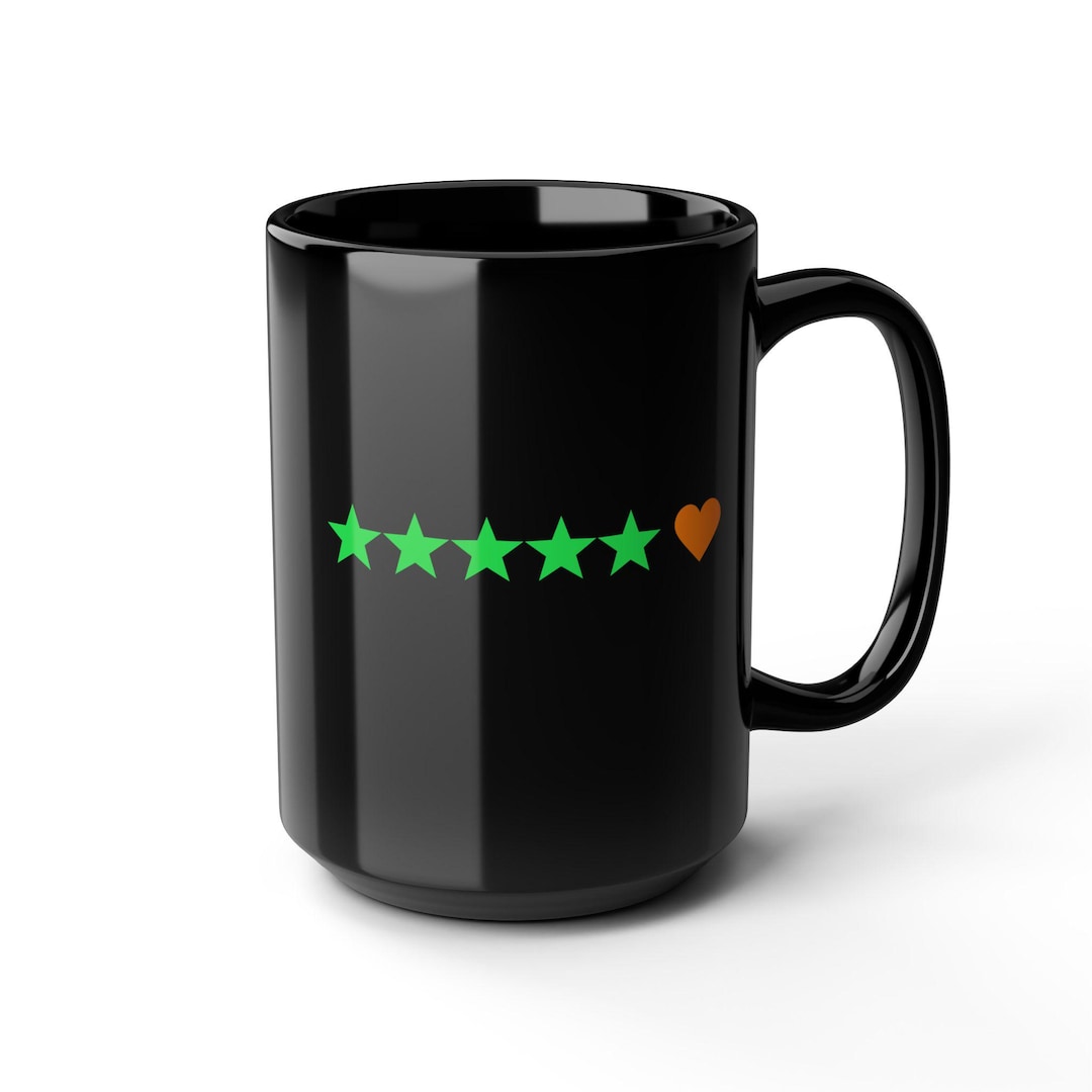 Letterboxd 5 Star Black Coffee Mug (11, 15oz) - Movie Buff Mug, Gift ...