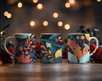 Autumn Witch Ceramic Mug: Cozy Cottagecore Halloween Coffee Cup