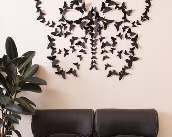 Gossip Girl Wall Art Black Butterfly Wall Decor 3d Wall Etsy