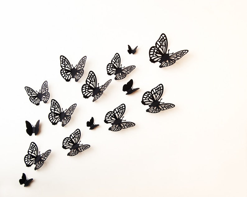 3D SchmetterlingWallArt Wand Schmetterlinge Etsy